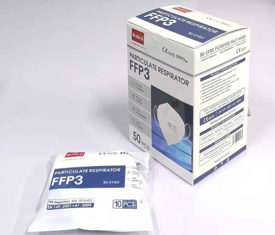 Earloops が付いている保護レベル 99% FFP3 の使い捨て可能な微粒子のマスクのマスク