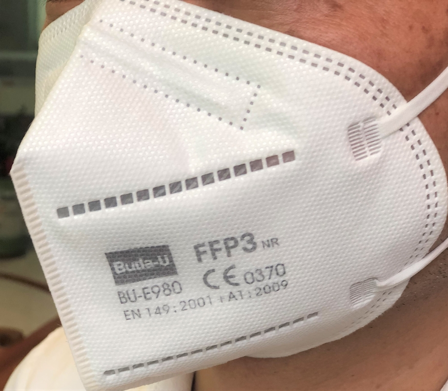 弁FFP3はEarloopsのEUの標準で半分マスクをろ過するマスクFFP3を折らなかった