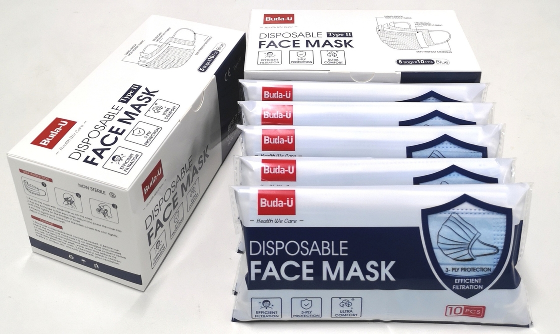 ASTM 3PLY使い捨て可能なEarloopはマスク、大人の保護マスクASTMの標準、登録されているFDAを