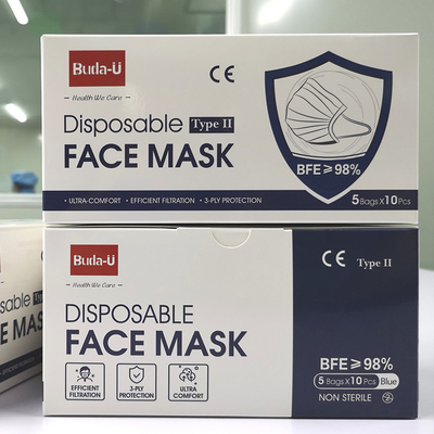 Covidのための3つの層の医学の防護マスク、保護大気汚染のマスク