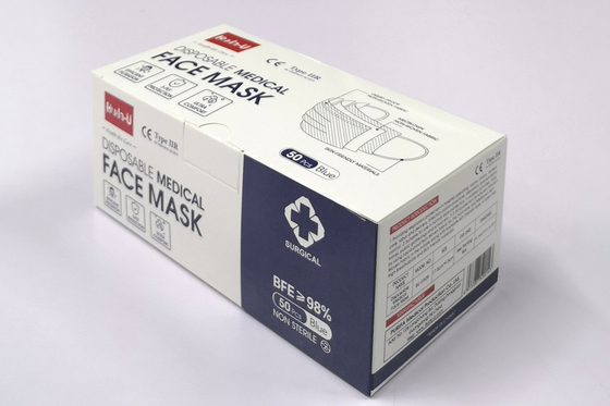 外科Nonwovenマスク3つの層の、Earloopsの保護マスク、FDAのセリウムの証明