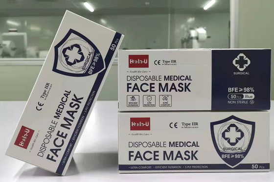 タイプIIR 3つの層98%最低BFEの外科マスク