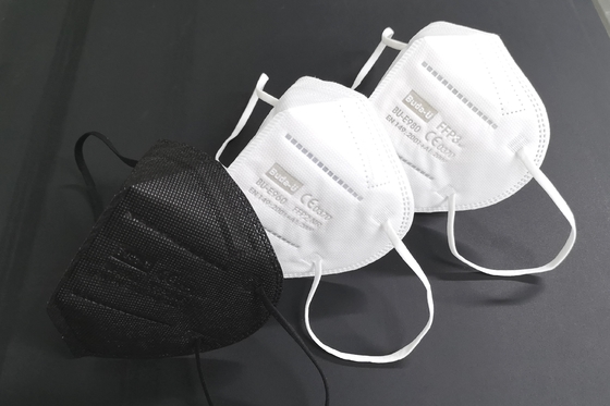 黒く白いFFP2保護マスクのセリウム0370のセリウム、FDAが付いているFFP2微粒子のマスク