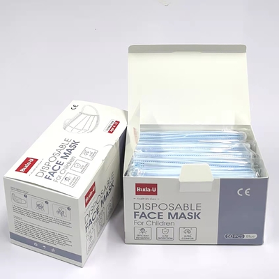 青く使い捨て可能な医学のマスク、Earloop MDRの子供のマスク3つの層